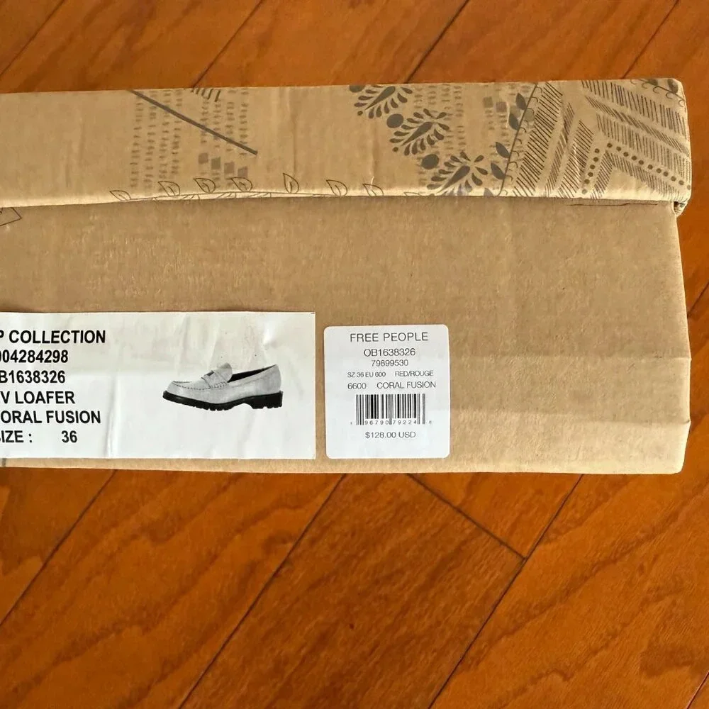 Free People Liv Loafer Coral Fusion  SIZE EU 36